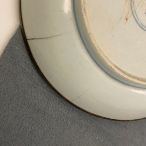 Vijf diverse Chinese blauw-witte 'Bleu de Hue' borden voor de Vietnamese markt, 19e eeuw — foto 11