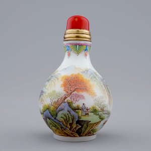 Vijf diverse Chinese snuifflesjes, 19/20e eeuw — foto 9
