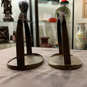 Vijf paar Chinese en Japanse bronzen stijgbeugels, 18/19e eeuw — foto 43