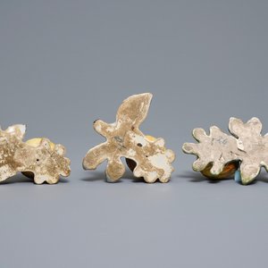 Vijf polychrome Delftse modellen van appels en peren, 18e eeuw — foto 3