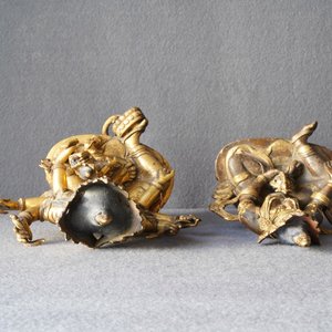 Vijf Sino-Tibetaanse verguld bronzen Boeddha’s, 19/20e eeuw — foto 29