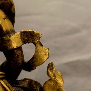 Vijf Sino-Tibetaanse verguld bronzen Boeddha’s, 19/20e eeuw — foto 45