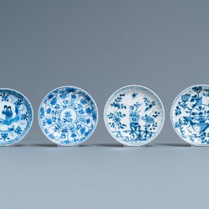 Vijftien Chinese blauw-witte koppen en achttien schotels, Kangxi — foto 4