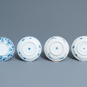 Vijftien Chinese blauw-witte koppen en achttien schotels, Kangxi — foto 5