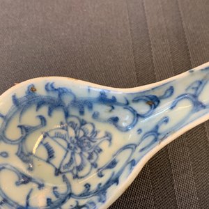 Vijftien Chinese blauw-witte lepels, 19/20e eeuw — foto 10