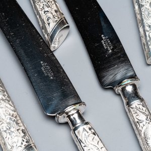 Vingt-cinq couteaux en argent, Chine, 19/20ème — photo 4