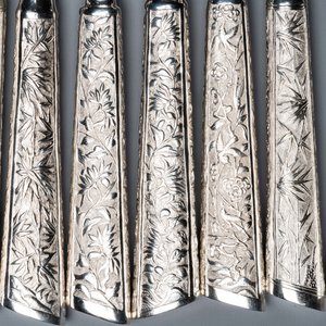 Vingt-cinq couteaux en argent, Chine, 19/20ème — photo 8
