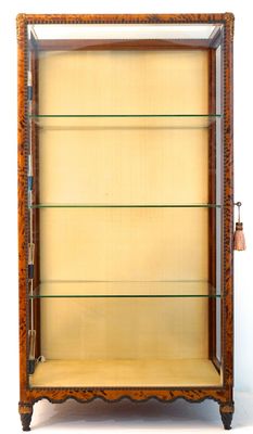 Vitrine en bois d'ébène et écaille, Maison Franck, Anvers, env. 1900
