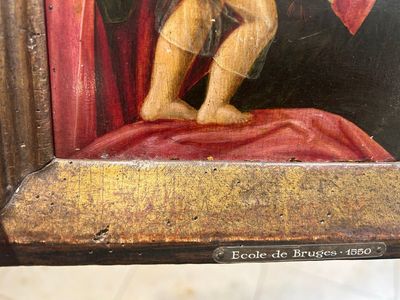 Vlaamse school: Madonna met Kind, olie op paneel, 16/17e eeuw — foto 5