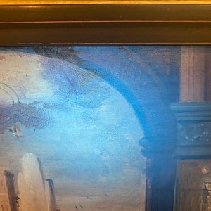 Vlaamse school, navolger van Joos van Cleve (ca. 1485-1540), olie op paneel, 16/17e eeuw: Hiëronymus in zijn studiekamer — foto 21