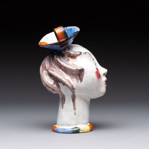 Walter Bosse (Vienna, 1904-1979): 'Female Bust', polychrome ceramic, 20th C. — photo 5