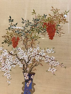Wang Chengxun 王承勳 (19/20e eeuw): 'Bloemenvazen en vogels', inkt en kleur op zijde, Republiek — foto 10