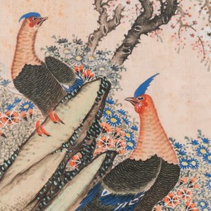 Wang Chengxun 王承勳 (19/20e eeuw): 'Vier werken met vogels, inkt en kleur op zijde, Republiek — foto 14