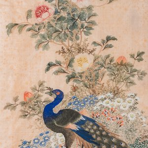 Wang Chengxun 王承勳 (19/20e eeuw): 'Vier werken met vogels, inkt en kleur op zijde, Republiek — foto 5