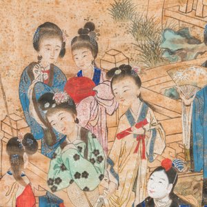 Wang Chengxun 王承勳 (19/20e eeuw): 'Zes werken over het leven in het oude China', inkt en kleur op zijde — foto 17