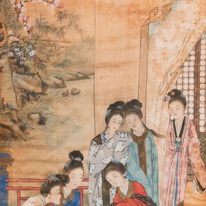 Wang Chengxun 王承勳 (19/20e eeuw): 'Zes werken over het leven in het oude China', inkt en kleur op zijde — foto 28