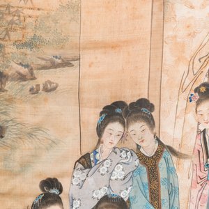 Wang Chengxun 王承勳 (19/20e eeuw): 'Zes werken over het leven in het oude China', inkt en kleur op zijde — foto 5
