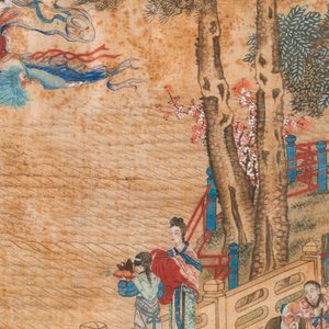 Wang Chengxun 王承勳 (19/20ème): 'Six oeuvres romantiques sur la vie dans la Chine ancienne', encre et couleurs sur soie — photo 14