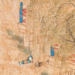 Wang Chengxun 王承勳 (19/20th C.): 'Six romantic view of life in ancient China', ink and colours on silk — 照片 16