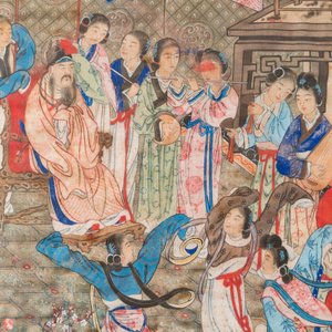 Wang Chengxun 王承勳 (19/20th C.): 'Six romantic view of life in ancient China', ink and colours on silk — 照片 23