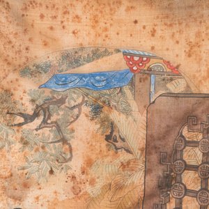Wang Chengxun 王承勳 (19/20th C.): 'Six romantic view of life in ancient China', ink and colours on silk — 照片 9