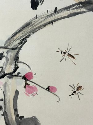 Wang Xuetao 王雪濤 (1903-1982): 'Bird and insects', ink and colour on paper — photo 9