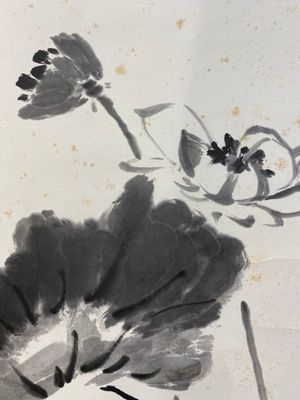 Wang Xuetao 王雪濤 (1903-1982): 'Lotus', ink on paper — 照片 11