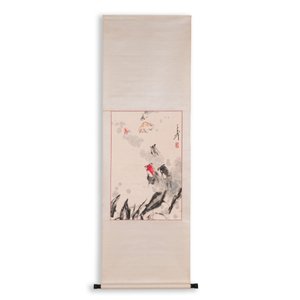 Wang Ziwu 王子武 (1936-2021): 'Goudvissen', inkt en kleur op papier — foto 2
