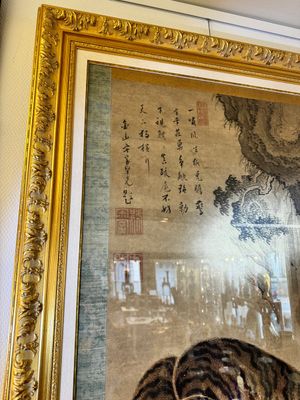 Watanabe Shusen (1736-1824): 'Tijger', inkt en kleur op papier — foto 3