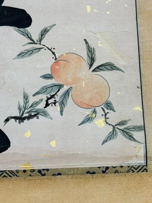 Wen Fanggang 翁方綱 (1733-1818): 'Couplet', ink on gold paper — foto 7