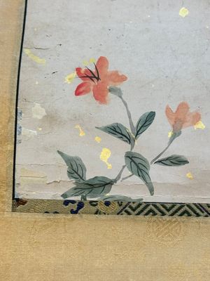 Wen Fanggang 翁方綱 (1733-1818): 'Couplet', ink on gold paper — foto 8