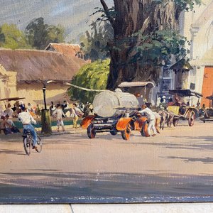 Willem Jan Pieter van der Does (1889-1966), huile sur toile: 'Une vue à Bali' — photo 20