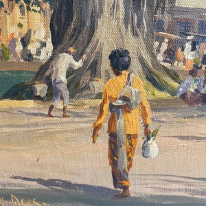 Willem Jan Pieter van der Does (1889-1966), oil on canvas: 'A streetview in Bali' — 照片 23