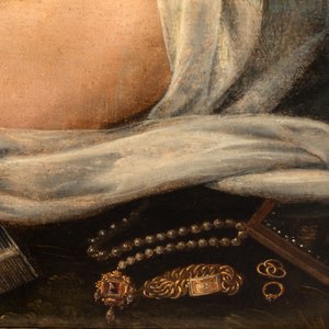 Workshop of Frans Floris (1519/20-1570): 'Suzanna and the elders', oil on panel, 16th C. — photo 4