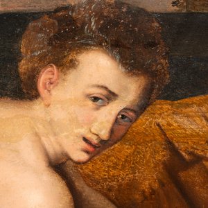 Workshop of Frans Floris (1519/20-1570): 'Suzanna and the elders', oil on panel, 16th C. — photo 6