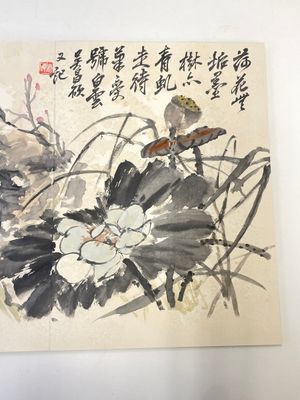 Wu Changshuo 吴昌硕 (1844-1927): Album with 10 floral works accompanied by calligraphy, ink and colour on paper — photo 7