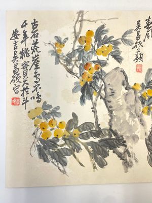 Wu Changshuo 吴昌硕 (1844-1927): Album with 10 floral works accompanied by calligraphy, ink and colour on paper — photo 10