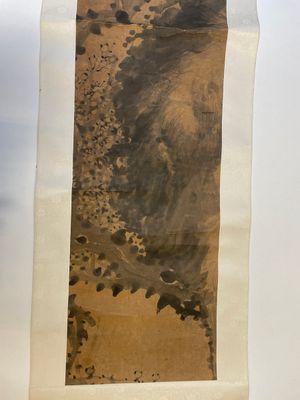 Wu Changshuo 吴昌硕 (1844-1927): 'Calligraphie' et une peinture anonyme, encre sur papier — photo 3