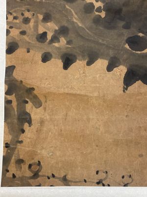Wu Changshuo 吴昌硕 (1844-1927): 'Kalligrafie', en een anoniem schilderij, inkt op papier — foto 8
