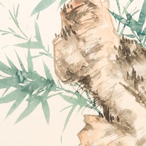 Wu Hufan 吳湖帆 (1894-1968): 'Bamboo and rocks', ink and colour on paper, dated 1949 — photo 4