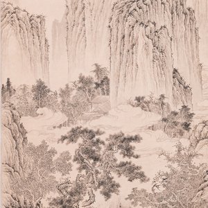 Wu Hufan 吴湖帆 (1894-1968): 'Berglandschap in de herfst', inkt op papier, gedat. juni 1946 — foto 3