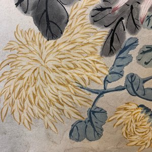 Wu Shuben (China, 1869-1938): Floral composition, ink and color on silk — photo 11