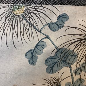 Wu Shuben (China, 1869-1938): Florale compositie, inkt en kleur op zijde — foto 9