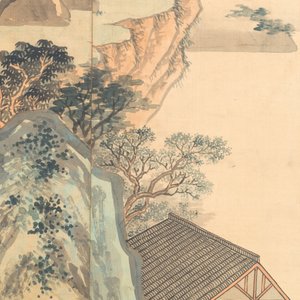Wu Yunzhuang 吴允庄 (1903-1972):  'Mountainous landscape', signed Yanxi 砚溪 and Ya Yi Shan Jiao 雅宜山樵, dated 1958 — foto 7