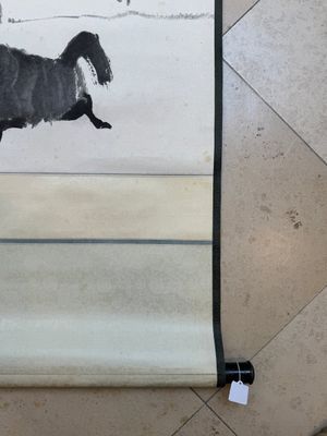 Wu Zuoren 吳作人 (1908-1997): 'Buffalo', ink on paper — photo 10