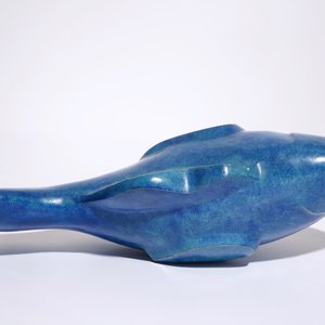 Xavier Alvarez (France, 1949), “Le Blue Lagoon”, a bronze cast with blue patina — 照片 6