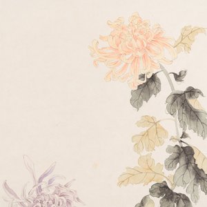 Xie Yuemei 謝月眉 (1906-1998): 'Chrysanthemum', ink and colour on paper — photo 4