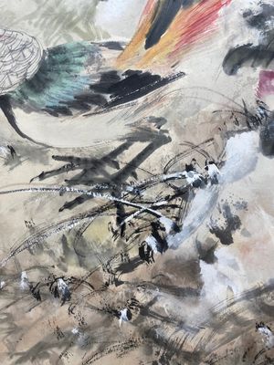 Xu Yunshu 徐雲叔 (1947- ): 'Pheasant', ink and colour on paper — 照片 4