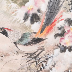 Xu Yunshu 徐雲叔 (1947- ): 'Pheasant', ink and colour on paper — 照片 5