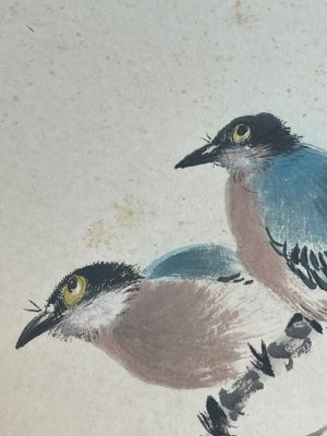 Yan Bolong 顏伯龍 (1898-1955): 'Birds and flowers', ink and colour on paper, dated 1937 — foto 12
